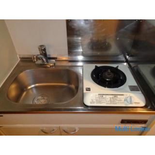 Free internet usage. Pets are allowed. Property with furniture and appliances. 45,000 yen for Matsud