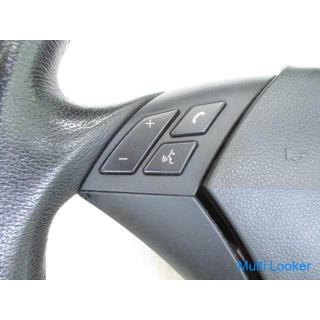 BMW 5 NE25 E60 genuine black leather steering wheel with airbag