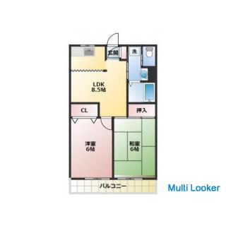 JR Musashino Line Minami Nagareyama Station. Deposit key money is 0.