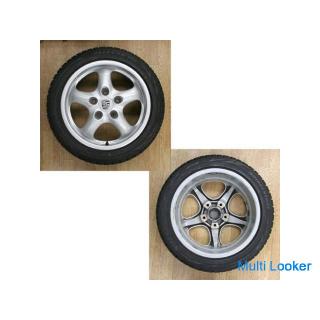 Porsche 993 Original wheel 7J / 9J × 17 Alloy wheel 5H PCD 130 Center cap BLIZZAK WS70 4 pieces set
