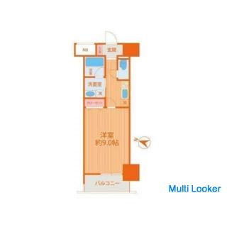 1R property in Yodogawa Ward Spacious enough to use 1R