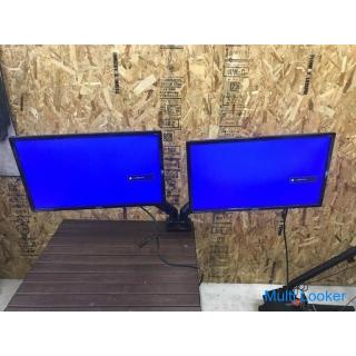 BENQ ★ 2 monitors × with monitor arm ★ GL2460 ★