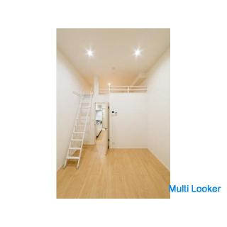 10 minutes on foot from Iwatsuki Station 1K room with large loft & bath with reheating function