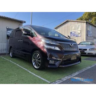 Toyota Vellfire 2.4L Z Electric slide TV Rear monitor External aluminum 1 year warranty