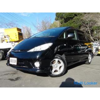 Rare car! Black! Estima 4WD ★ sleeper! Hearse! Patient transport car! First come, first served!