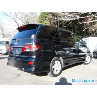 Rare car! Black! Estima 4WD ★ sleeper! Hearse! Patient transport car! First come, first served!