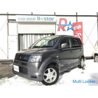 ◆ 2007 Mitsubishi eK Sports R-4WD turbo 60,000 km! ★ One owner ★ Seat heater ★ 1 year free warranty 