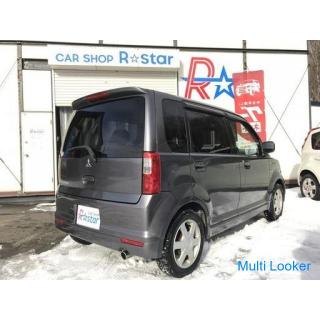 ◆ 2007 Mitsubishi eK Sports R-4WD turbo 60,000 km! ★ One owner ★ Seat heater ★ 1 year free warranty 