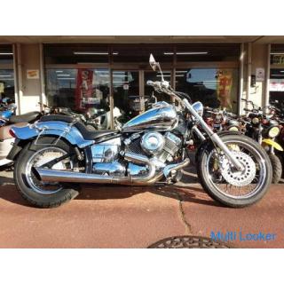 Yamaha Dragstar 400 2 in 1 muffler plating