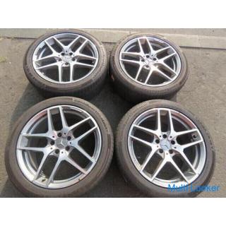 Mercedes GLA45 AMG genuine aluminum wheel 19 x 8J 5 x 112 ET 43.5 4pcs set Continental 235 45 R19 AM