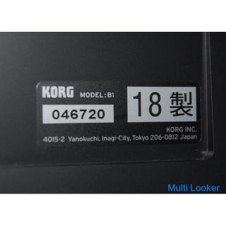 2018 made KORG electronic piano B1 88 keyboard black with stand and chair operation confirmed