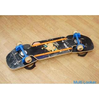 Dimension skateboard 90cm in total length black skull street board