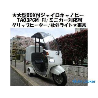 Honda Gyro canopy TA03 with large BOX (4 cycles) PGM-Fi / Grip heater / External light / Minicar com