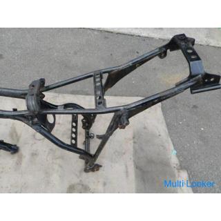 Motorcycle parts Motorcycle frame Yamaha XT250 frame 3Y5-014 *** (black) Unwritten second-hand goods