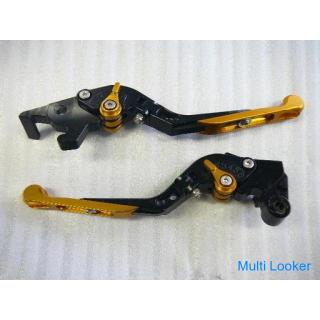 Yamaha YZF-R25 detachable lever (LR) foldable extension type black / yellow used item
