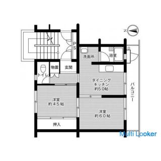 (Initial cost cheap property) Security deposit, key money and handling fee are 0 yen! Village House 