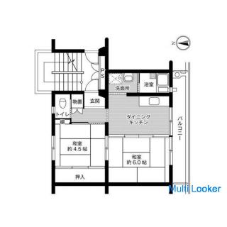 ◆ No deposit or key money! ◆ Village House Shannan Building No. 1 (Room 103)
