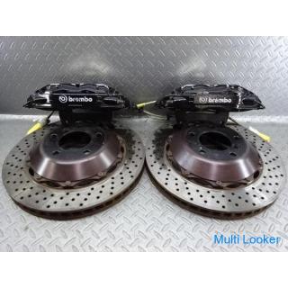 Brembo GT Kit BMW E90 3 Series Front Brake Caliper 4 POT Drilled 2 Piece Rotor Left and Right Set