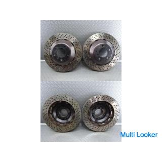 Brembo GT Kit BMW E90 3 Series Front Brake Caliper 4 POT Drilled 2 Piece Rotor Left and Right Set