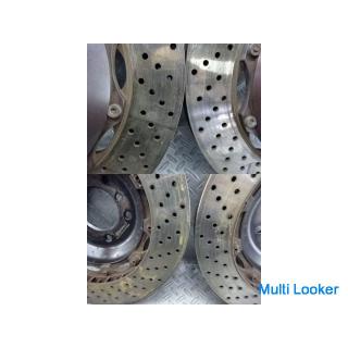 Brembo GT Kit BMW E90 3 Series Front Brake Caliper 4 POT Drilled 2 Piece Rotor Left and Right Set