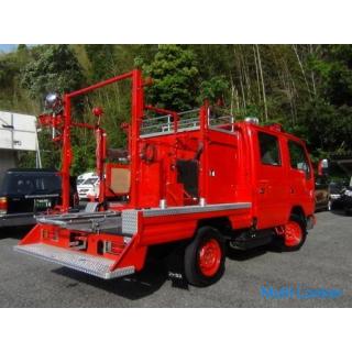 Miracle low-speed 4,000km! Nissan Atlas Truck W Cab! Genuine fire engine! NOX / PM compliant! Nation