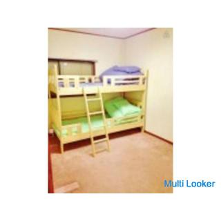 5 minutes walk from Takadanobaba station in Shinjuku, Tokyo! You can move into a student-only share 