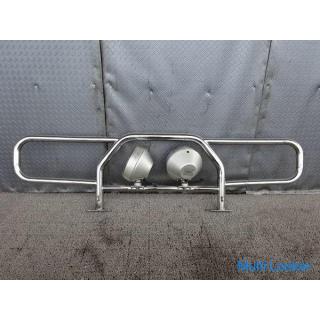 Toyota genuine OP KZJ78W Land Cruiser Prado Rankle Prado front grill guard bumper guard IPF with lar