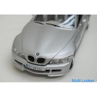 burago BMW M Roadster Model Silver 1996 Figure Made in Italy Open Car