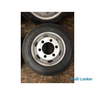 [BS R170 215/70R17.5 13/121J] 6 truck tires [TOPY DM2K 17.5X6.00 127-9CS 6HPCD222.25] Elf etc.