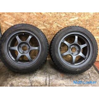 [BS BLIZZAK REVO-2 205/55R16] 2 studless [SSR SSF Type-C 16 inches 8J4H114.3PCD+35] Rare
