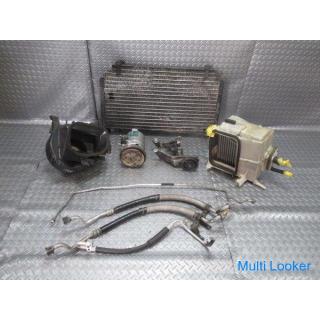 Nissan genuine HCR32 Skyline A/C air conditioner complete set Compressor unit Condenser piping