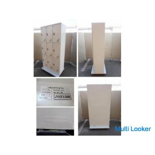 [Used] Okamura School Locker 9 people 3 rows 3 steps with key 93453G Z13 Natural Gray Steel