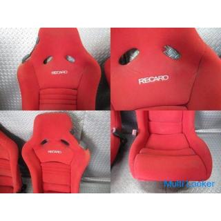 RECARO Mazda genuine FD3S RX-7 Spirit R Kevlar carbon full bucket red seat left and right set with r