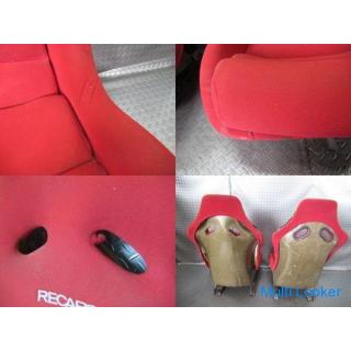 RECARO Mazda genuine FD3S RX-7 Spirit R Kevlar carbon full bucket red seat left and right set with r