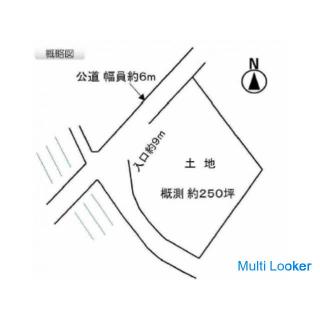 ★ Land for rent ★ Sennan-gun Manzanita 826 m² # Material storage # Truck parking # Vehicle storage