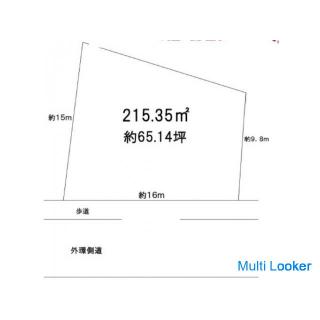 ★ Land for rent ★ 215 m², Tsutsun Miami, Yao City # Material storage # Truck parking # Vehicle stora