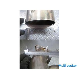 Nissan genuine OP option FGK made Z33 Fairlady Z previous term VQ35DE stainless muffler left and rig