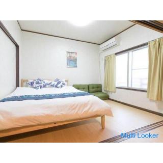 [Including utilities and Wifi] It is in a good location near Namba station and a 3-minute walk to Do