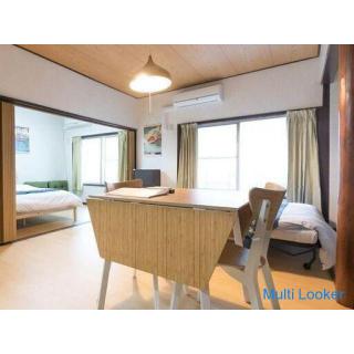 [Including utilities and Wifi] It is in a good location near Namba station and a 3-minute walk to Do