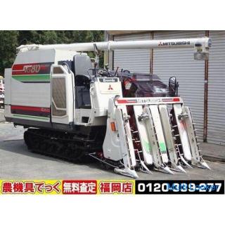 Mitsubishi combine 5-row cutting VG80 EXCEED 80 horsepower with automatic horizontal divider
