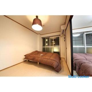 Near the station! A 2-minute walk from Shotensaka, a cheap monthly property. With furniture applianc
