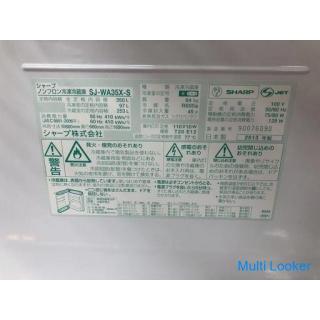 ☆ SHARP 3-door 350L refrigerator SJ-WA35X 2013