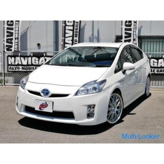 [Own loan] Prius 30 first half S lowdown 19 aluminum terrestrial digital navigation back camera ETC