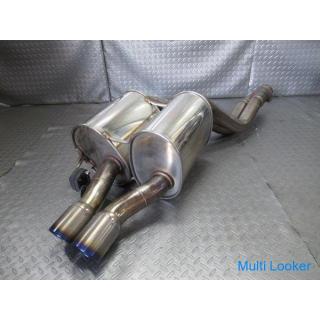 ARQRAY BMW E60 previous term 5 series 545i semi-titanium muffler titanium tail outlet diameter about