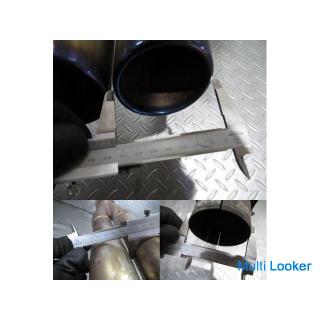 ARQRAY BMW E60 previous term 5 series 545i semi-titanium muffler titanium tail outlet diameter about