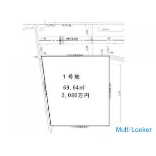 [Sale land: 5-chome, Shimizu, Asahi-ku, 20.8 million yen] Good location, 4 minutes walk from Osaka M