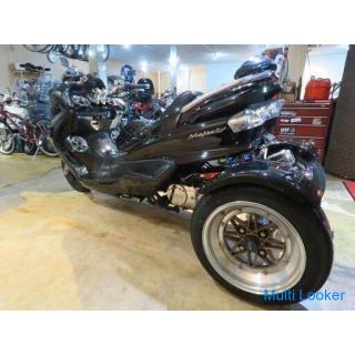 YAMAHA MAJESTY TRIKE 26968km Black 250cc Self-Compensation R5.5 Trike Custom Production!