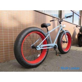 BRONX 26 inch fat bike light blue single speed custom extra thick tire street riding!