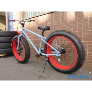 BRONX 26 inch fat bike light blue single speed custom extra thick tire street riding!