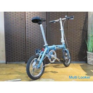Renault FDB140 Folding Bicycle 14 inch Aluminum Frame Light Blue Compact Folding Bicycle